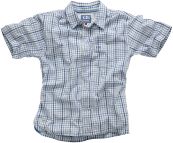 KOSZULA S/S BLUE/GREEN CHECK M /CLEARANCE