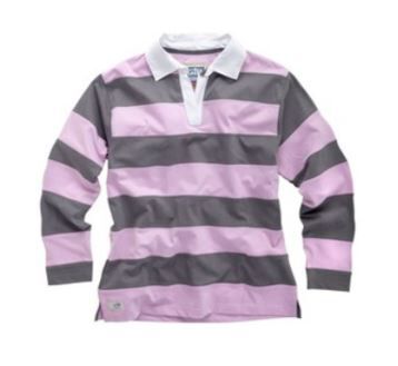 KOSZULKA RUGBY PINK/STEEL 16