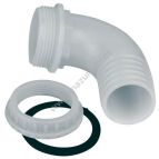 KOLANO PVC 1 1/2'' X  38 MM, KĄT 90 STOPNI