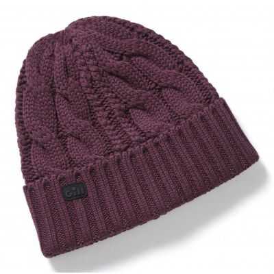 CZAPKA CABLE KNIT BEANIE FIOLETOWA